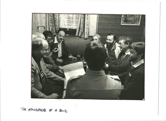 Robin can be seen third from the left on this photo from the archives